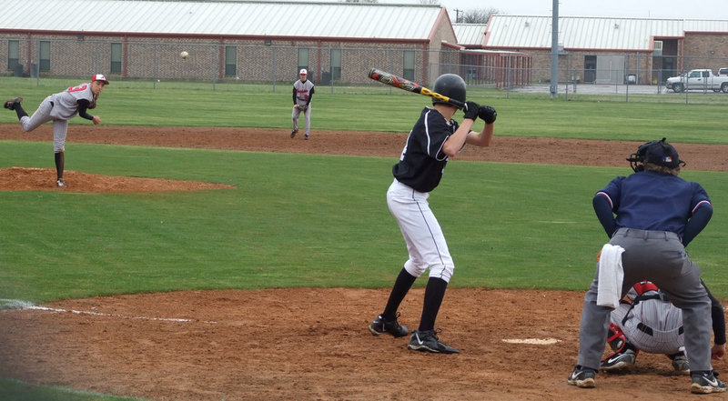 Image: DeMoss up to bat — Alex DeMoss takes his turn at bat.