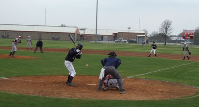 Image: Chase — Chase Hamilton watches that pitch all the way down the line.