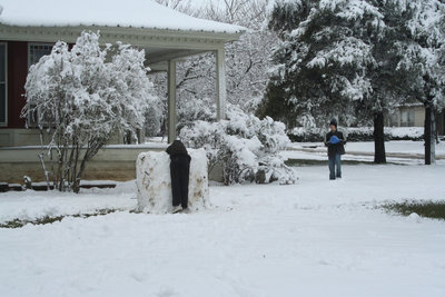 Image: The Great Wall — There soon will be a ice wall around this home.