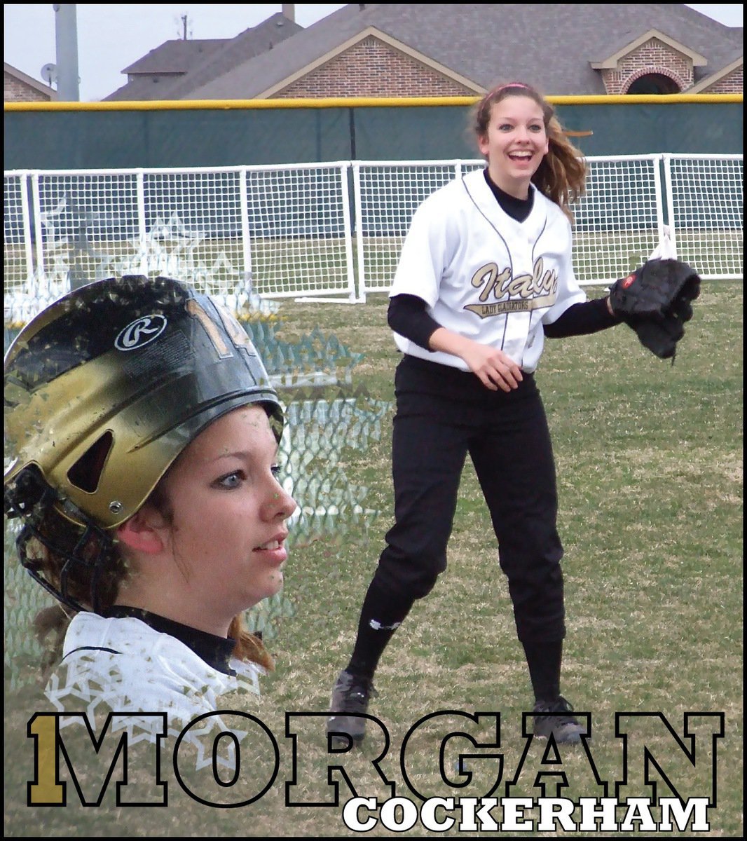 Image: She’s a ham — Italy’s Morgan Cockerham(1) adds speed, personality and energy to the Lady Gladiator roster.