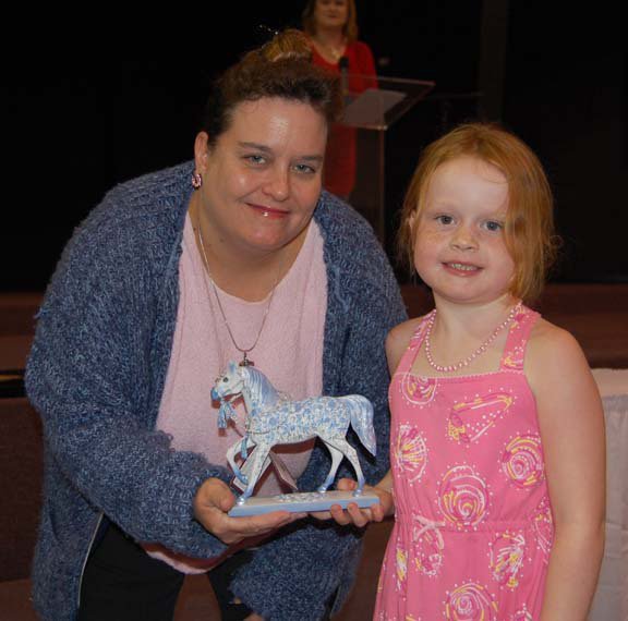 Image: Sadie Hinz — Sadie Hinz, right, of Italy was the Leadline Champion.