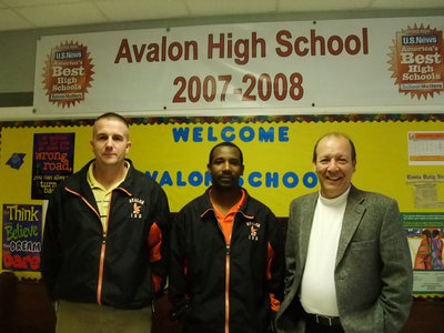 Image: Proud Faculty — Jody Tennery (assistant principal), Chris Marshall (high school principal) and Superintendent David Del Bosque. Mr. Tennery said, “I am just proud of the kids and all the hard work they have done to make us achieve this goal. It is all because of them. They have done all the work.” Chris Marshall said, “We are proud of all the students and teachers for all the hard work they have put in to achieve this goal.”