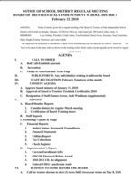 Image: Agenda, page 2