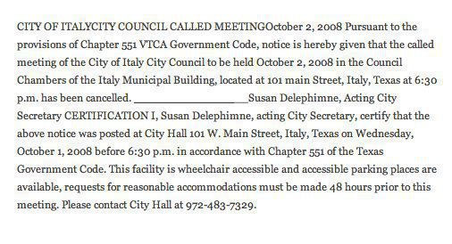 Image: Meeting cancellation