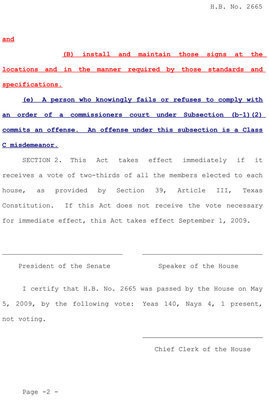 Image: House Bill 2665 – page 2