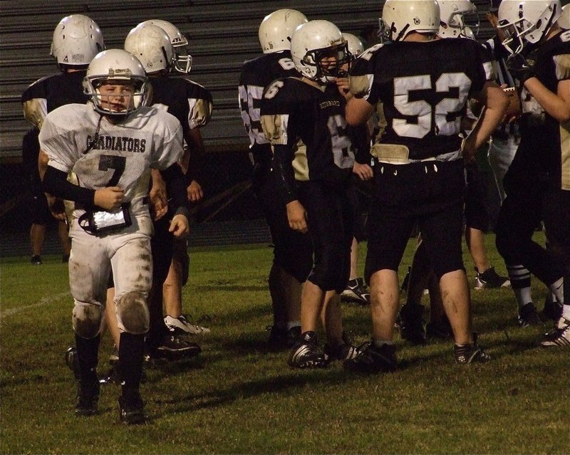 Image: 7 > 11 — The Jaguars were out numbered and out manned by the Gladiators.