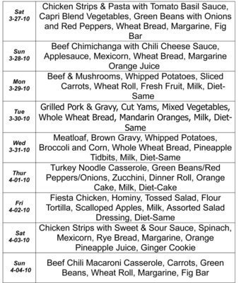 Image: March Menu – page 4