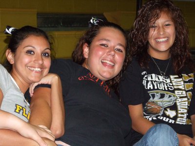 Image: Nikki is shy — Everyone had fun at the pep rally…some more than others.