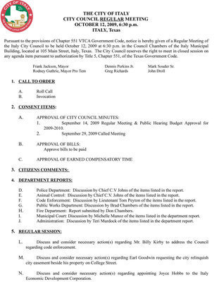 Image: Agenda: 6:30pm meeting-page 1