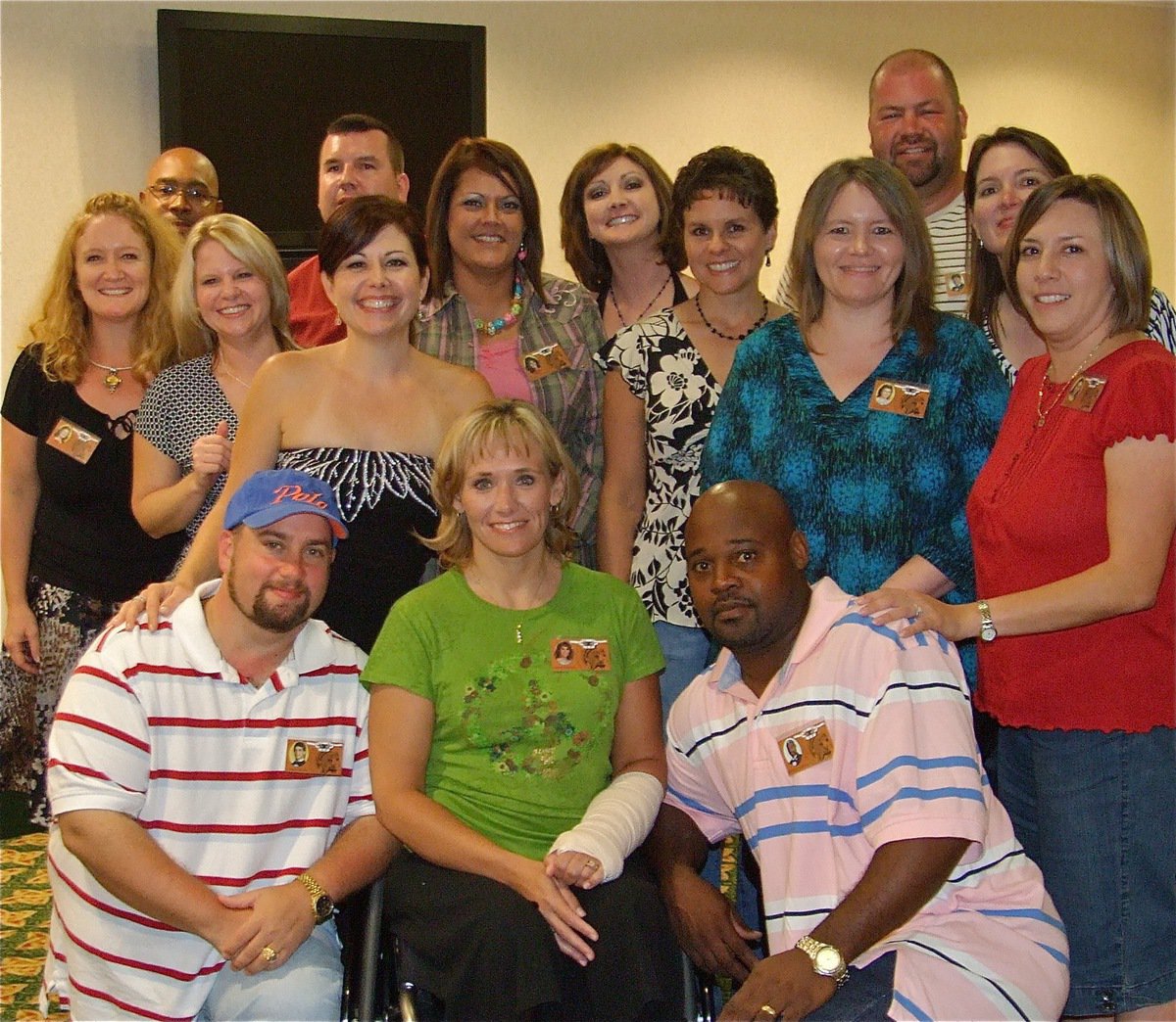 Image: IHS Class of 1989 – The best ever! — Several classmates, from the IHS Class of 1989, gathered at the Sleep Inn located in Waxahachie for a reunion dinner and a chance to reminisce. Front row: Barry Byers, Crystal Norcross-Reeves, Warren Turner and Kay Jacinto-Kerr. Middle Row: Amy White-Morton, Cheryl Finch-Hiller, Tina Darrell-Campbell, Jennifer Roberts, Pam Mosley and Sandy Brown-Marek. Back row: Billy Johnson, Eric Peters, Yvonne Jacinto-Acevedo, Alison Hugghins-Janek, and Bryan Gilles. Not pictured: Lee Goodwin