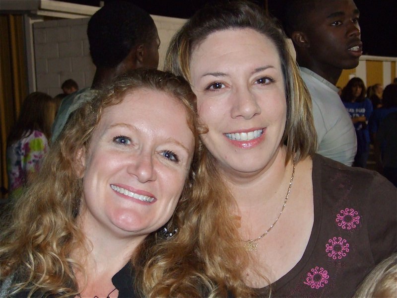 Image: Amy and Kay — Amy White-Morton and Kay Jacinto-Kerr were all smiles as they finally had a chance to see old friends they’ve been missing.