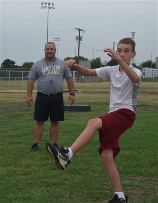 Image: Connor kicks it deep