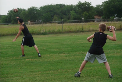 Image: Tony and J.T. throw