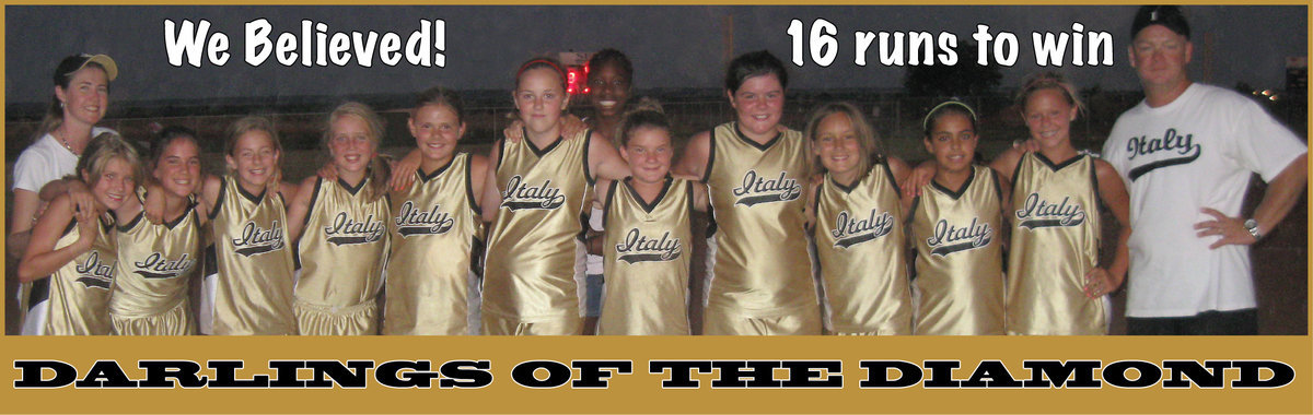 Image: The comeback pack — Down 17-2 with one last at bat, the Italy 12 &amp; Under Girls Softball Team rallied to win 18-17 in Grandview Tuesday night. The miracle win keeps them alive in the tournament!