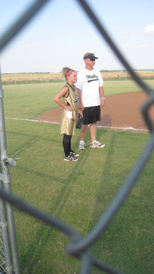 Image: Coach and Tara — Tara Wallis and Head Coach Michael Chambers are about to pull off an amazing comeback win.