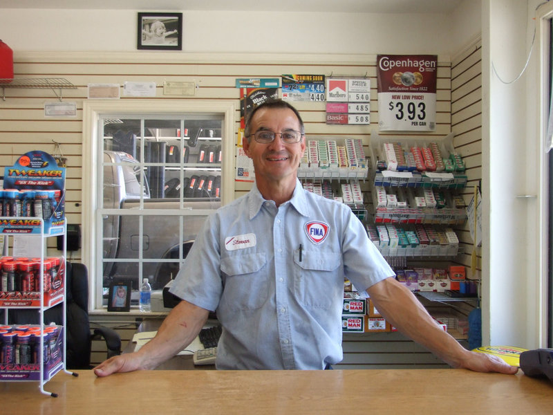 Image: Steve Varner — Steve Varner has been the proud owner of Varner Fina for thirty one years.