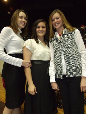 Image: Melissa, Kaytlyn &amp; Kaitlyn — Melissa Smithey, Kaytlyn Bales and Kaitlyn Rossa are the heart and soul of the Gladiator Regiment Band.