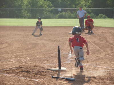 Image: Creighton Hyles hits