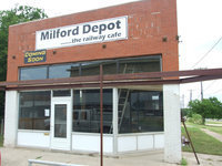 Image: Milford Depot Cafe — P.J. Leible has been renovating the old depot and will soon be ready to serve breakfast and lunch in the ‘new’ Milford Depot-the railway cafe.