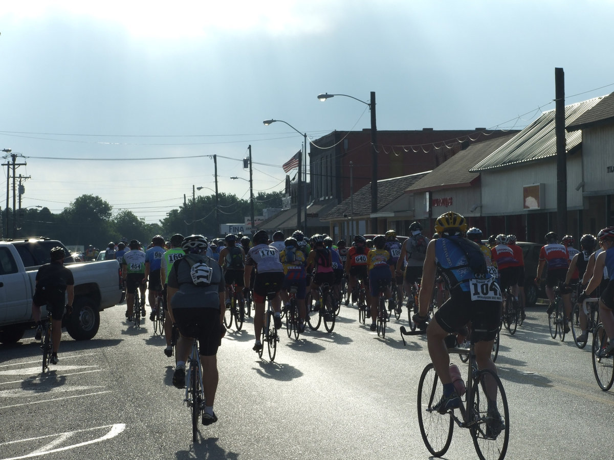Image: 24th Annual Tour d’Italia — Over 1300 riders came from Texas, Oklahoma, Louisiana and Arkansas to ride the streets of Italy. Even former IHS principal, Scott Herald, was at the front of the line, hailing from Temple/Salado.
