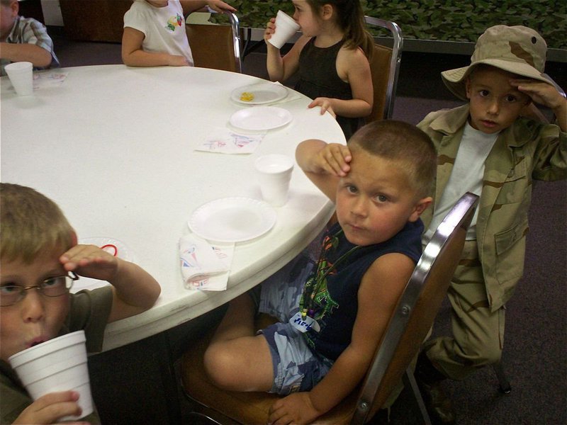 Image: Yes, Jesus! — Pictured left to right: Kort Holley, Jacob Coers and Chase Hyles are eager Bible Soldiers and they’re ready to spread God’s message in an ongoing campaign to reach out to others.