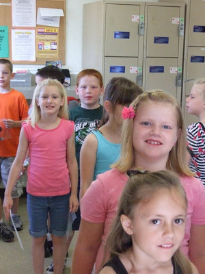 Image: Let’s Mail Our Letters — Students having fun in the Post Office.