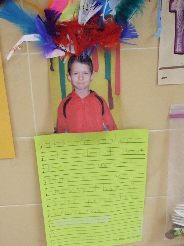 Image: A Hat of Feathers — What a creative project, a feather headdress.