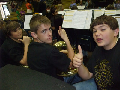 Image: The tuba section — Zain Byers, Justin Wood and Kevin Roldan, also knowns as “The Big Tubas” were awarded Section Of The Year.