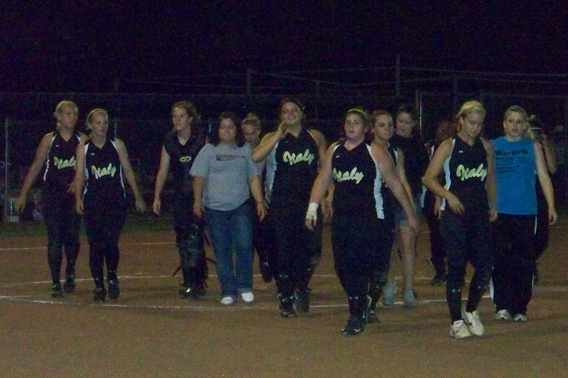 Image: Game one goes to the Lady Gladiators — The Lady Gladiators are Area Champions.  Attend the game tonight in Alvarado and cheer them on to victory.