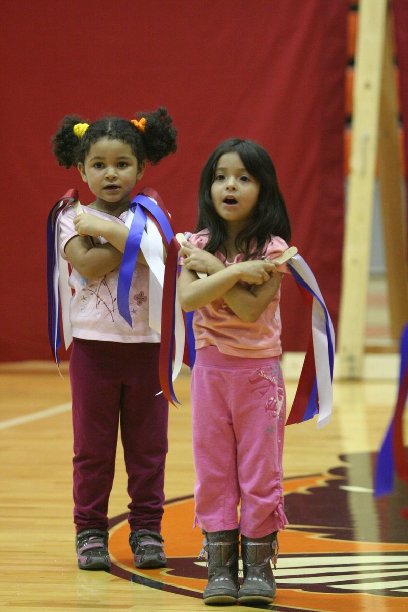 Image: God Bless America — Mrs. Morrison’s Pre-K3 shows the audience how much they love their country.