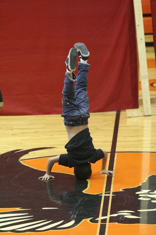 Image: Help please… — Break dancing that defied the laws of gravity.