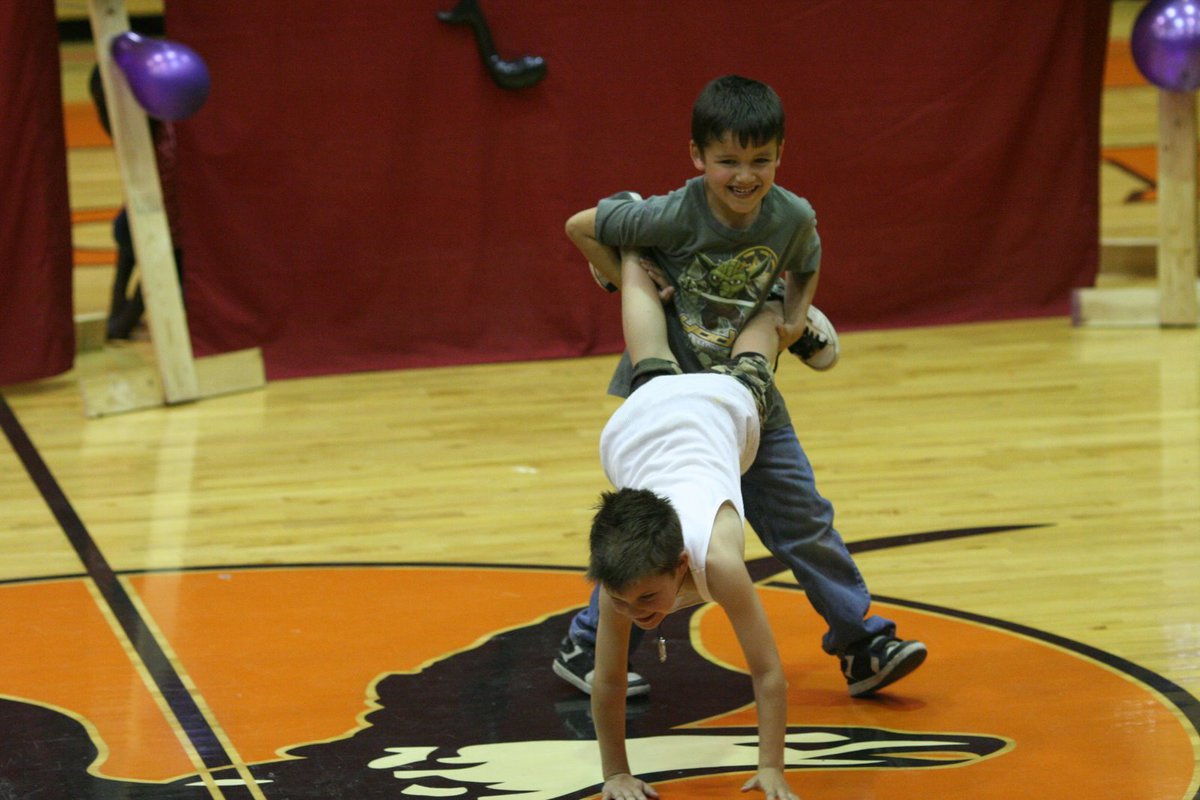 Image: A bit to the left… — An exciting new break dance move called the wheel barrel.