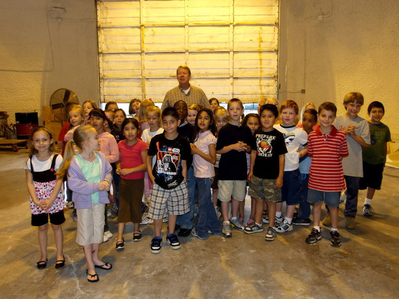 Image: Stafford Students Tour Bruco — These first graders were having fun learning about “Bruco”.