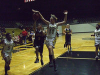 Image: Italy’s #10 Brianna Perry denies Itasca — The 8th grade girls have a deep desire to win and a big part of that is Italy’s #10 Brianna Perry as she blocks this shot attempt by Itasca to help preserve a 34-25 win for the Lady Gladiators.