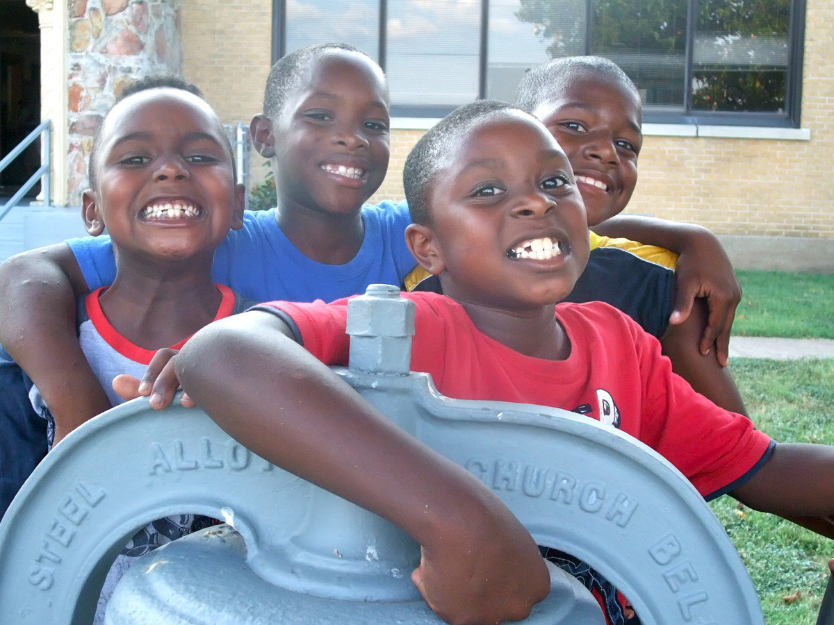 Image: Third Graders — Jaden Bar, Christian Cole, Jasean Rooks, and Ricky Pelatone are all in the third grade this year. They all agreed their favorite things about school this year is to learn, have fun and learn about animals.