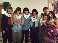 Image: NHS graduating seniors — (L-R front) Craig Wright, Mike Vlk, Trevor Davis, Chase Michael, Clay Major, Angelica Garza. (Back) Tyler Boyd.