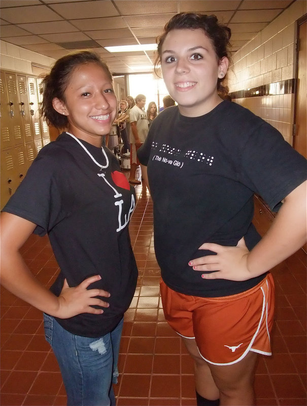 Image: Jessica &amp; Molly — Jessica Hernandez &amp; Molly Haight will be the 2009-2010 Drum Majorettes for the Gladiator Regiment Band.