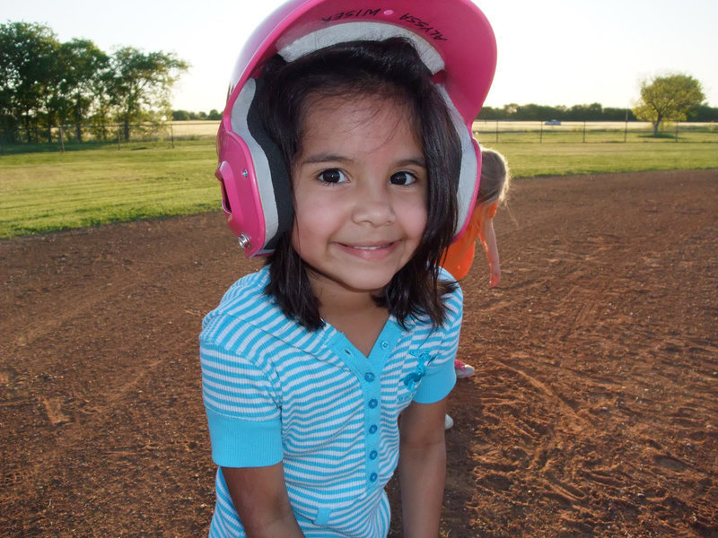 Image: Alyssa Wiser — Alyssa was safe at third base during her practice.