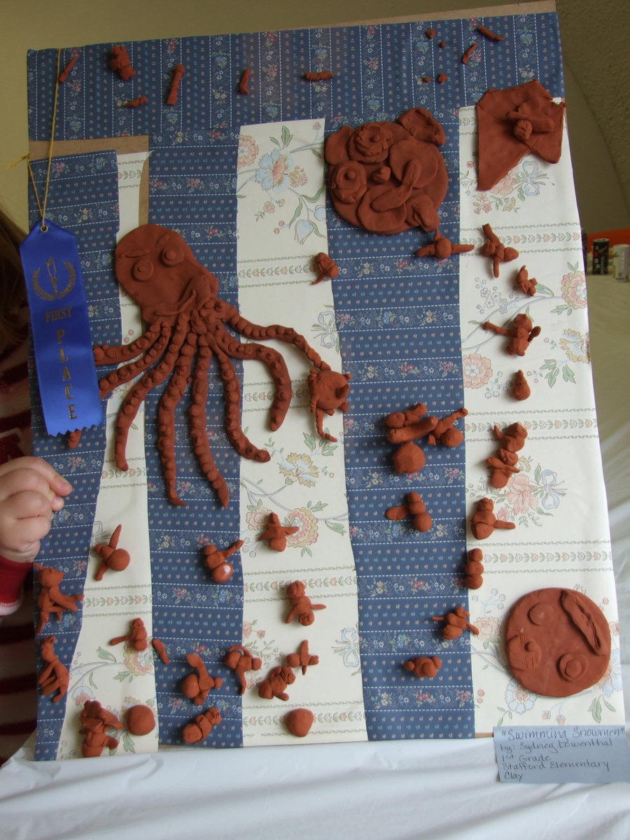 Image: Blue Ribbon Winner — This art project took home a blue ribbon.