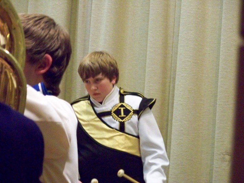 Image: Brett Kirton — Brett prepares to make music.