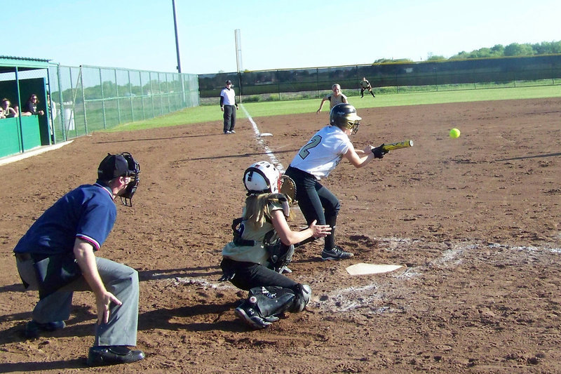 Image: Bailey Bump-us — Bailey sets up to bump this one.