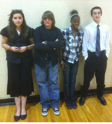 Image: All-Region Band members — (L-R) Alexis Sampley, Trevor Davis, Kortnei Johnson, Jacob Witte