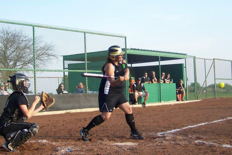 Image: “Basher” Brashear — Nikki Brashear tries to connect against Grandview.