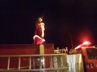 Image: Here Comes Santa Claus — Santa Claus has come to Milford on his fire engine for five years now.