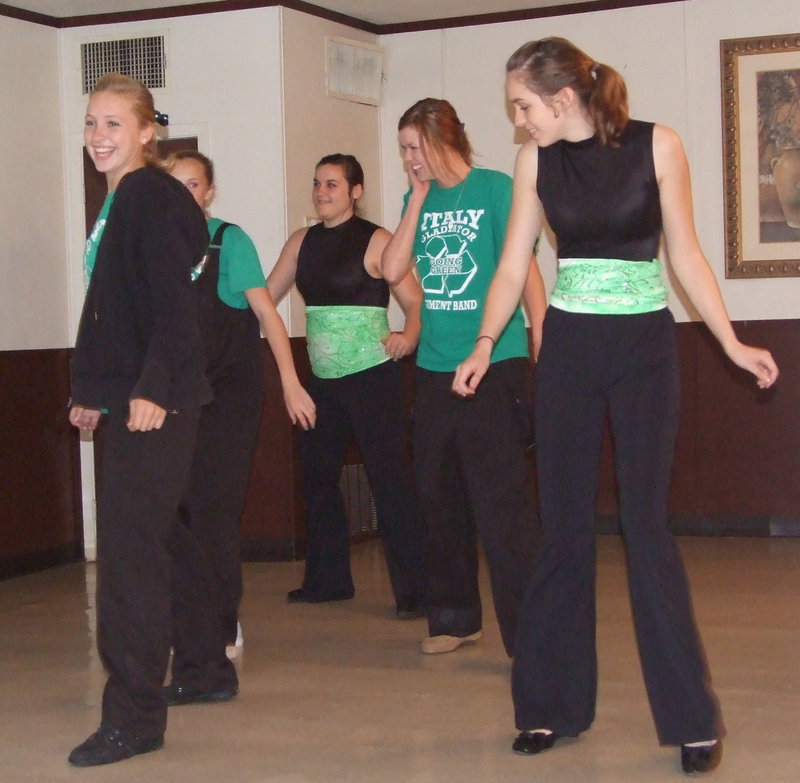 Image: …while the girls did their thing on the dance floor