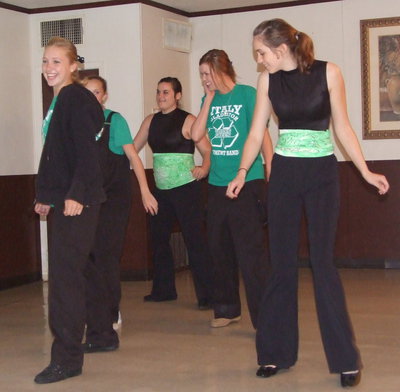 Image: …while the girls did their thing on the dance floor