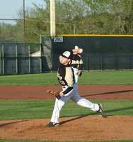 Image: Freshman Justin Buchanan — Even though Justin (“Buck” as the crowd affectionately calls him) has been pitching for years in city league ball, this was his first time to pitch a varsity game for Italy High School. According to Coach Matt Coker, he did very well. This young man is someone to watch.