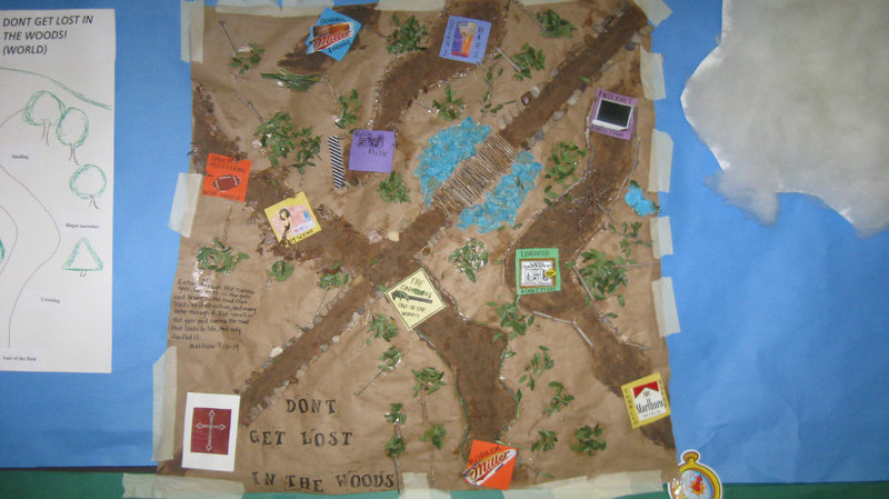 Image: Their Winning Map — The girls map was awarded first place.