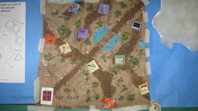 Image: Their Winning Map — The girls map was awarded first place.