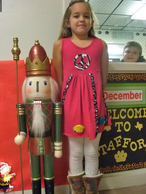 Image: Karley Nelson — Karley (fourth grade) said she followed directions and that is why she is glad to be Tiger of the Month.